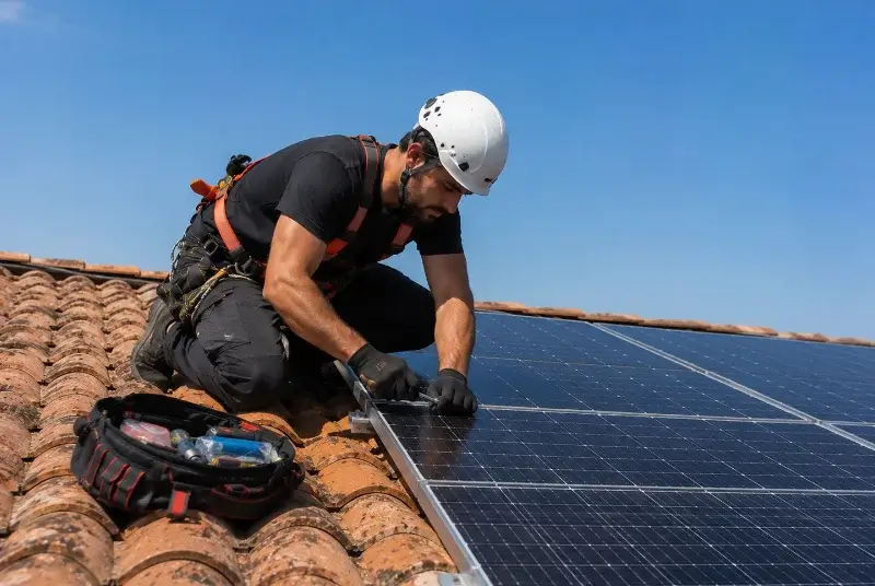 Maintenance et monitoring de panneaux solaires à Monieux